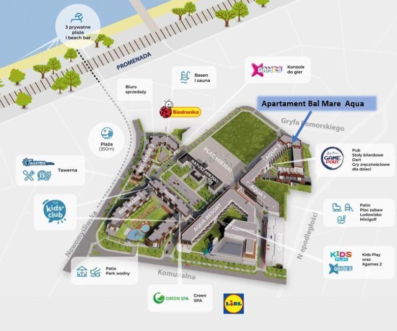Bel Mare Aqua Apartament Parking Gratis + Taras Miedzyzdroje Ngoại thất bức ảnh
